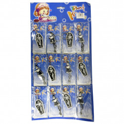 Chaveiro caveirinha - Cartela com 12 unidades