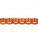 Guirlanda abóbora halloween 2,5m - Colmeia de papel