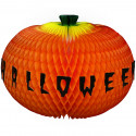 Abóbora happy halloween 42cm - Colmeia de papel
