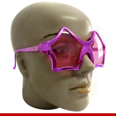 Óculos estrela metalizado - Produtos para o carnaval