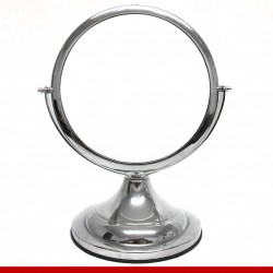 Espelho redondo em plástico metalizado grande