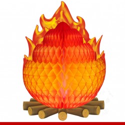 Fogueira 3 tamanhos - Colmeia de papel