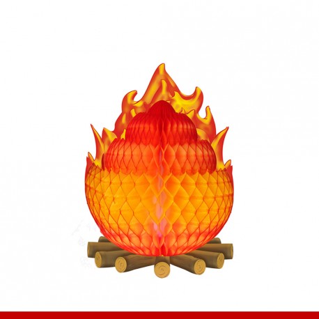 Fogueira 3 tamanhos - Colmeia de papel