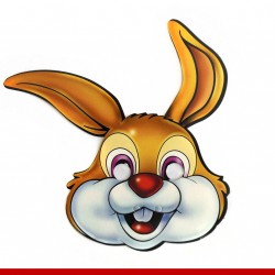 Máscaras de coelhinho da páscoa - 6 unidades