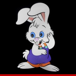 Coelhinho da páscoa em EVA - Decoração de páscoa