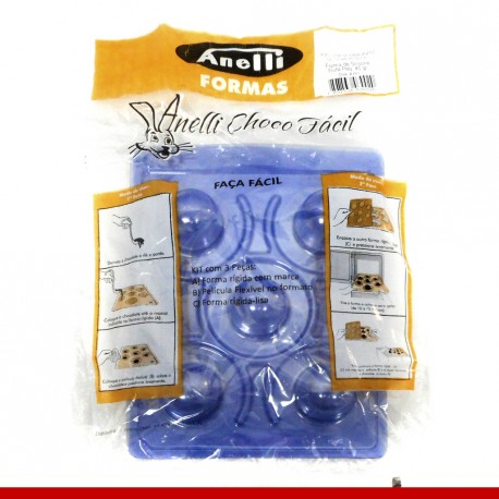 Forma de silicone trufa pequena 45gr - Produtos para a páscoa