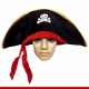 Chapéu pirata de luxo com laço - Artigos de Halloween