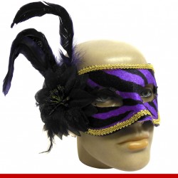 Máscara de carnaval aveludada - 1 peça