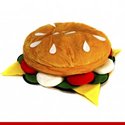 Chapéu hamburger - Artigos de carnaval