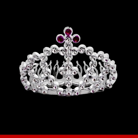 Mini coroa princesa - 12 peças