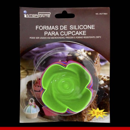 Forma de silicone - 6 peças