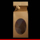 Caixa Kraft para ovo de páscoa com visor - 10,5 x 10,5 x 20 - Pacote com 10 unidades