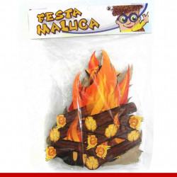 Mini painel fogueira - 06 unidades - Decoração de festa junina