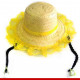 Chapéu de palha chiquinha - Artigos de festa junina