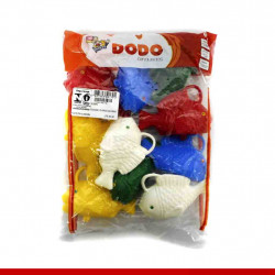 Peixinho Plástico colorido - 10 unidades
