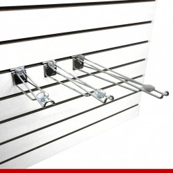 Mão Francesa cromada para painel canaletado, três tamanhos.