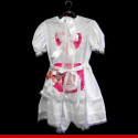 Vestido de noiva caipira infantil coração rosa - Vestidos para festa junina