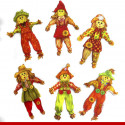 Espantalhos cartonados para festa junina - 6 unidades - Decoração junina