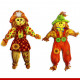 Espantalhos cartonados para festa junina - 6 unidades - Decoração junina