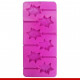 Forma de silicone formato pirulito de estrela 1 peça