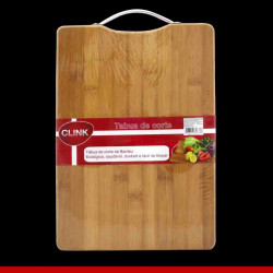 Tábua de bambu com pegador de metal - 1 peça