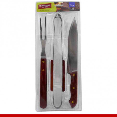 Kit churrasco - 3 peças