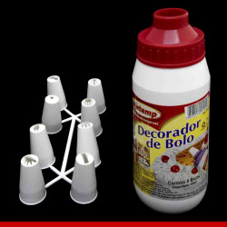 Decorador de bolo com 8 bicos - 1 unidade