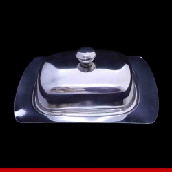 Manteigueira inox - 1 unidade
