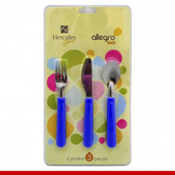 Conjuto de talheres infantil 3 peças - Produtos para cozinha