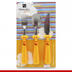 Conjuto de talheres infantil 3 peças - Produtos para cozinha