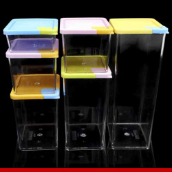 Potes container em acrílico 6 peças - Utensílios domésticos