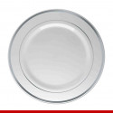 Prato de luxo descartável - 6 peças - Descartáveis de luxo