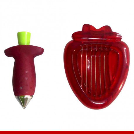 Kit Cortador de morangos - 2 peças.