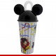 Copo Mickey Mouse com canudo - 1 peça - Utilidades domésticas