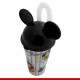 Copo Mickey Mouse com canudo - 1 peça - Utilidades domésticas