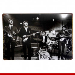 Placas decorativas em metal - Música