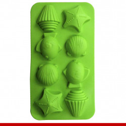 Formas de gelo em silicone, formatos diversos - Utilidades Domésticas