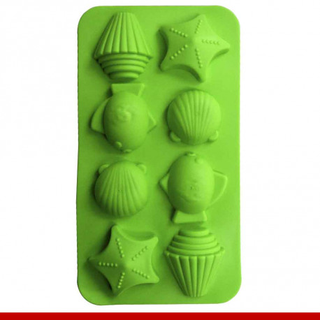 Formas de gelo em silicone, formatos diversos - Utilidades Domésticas