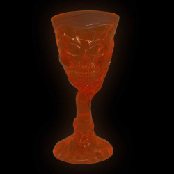 Taça caveira neon - Artigos de halloween