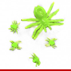 Kit aranha neon - Pacote com 5 unidades