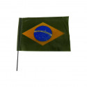 Bandeira do Brasil em plástico P - 10 unidades