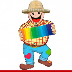 Caipira sanfoneiro - Colmeia de papel