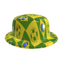 Chapéu do Brasil estampado em plástico - produtos do Brasil