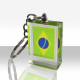 Chaveiro Brasil de vidro | Pacote com 12 unidades - Acessórios do Brasil