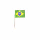 Palitos bandeira do Brasil - Pacote com 200 unidades - Acessórios do Brasil