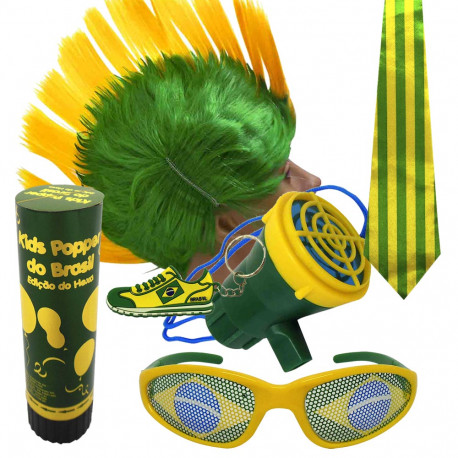 Kit do Brasil 6 - Kit do torcedor para copa do mundo