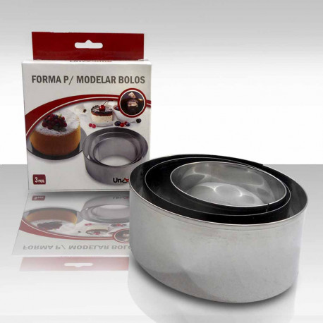 Forma para modelar bolos