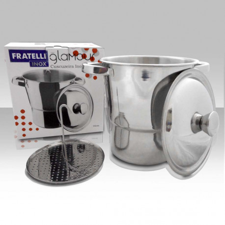 Cuscuzeira Inox 16cm Fratelli