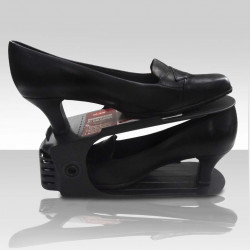 Sapateira Organizador De Sapatos Ajustável Preto - 1, 5 ou 10 unidades