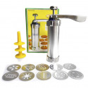 Máquina De Modelar Biscoito 10 Formas de Biscoitos e 4 Bicos para Decorar Bolos